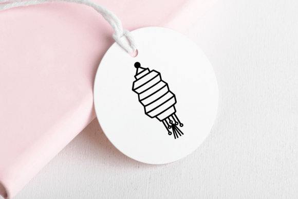 Chinese New Year Lamp Font PNG with transparent background - Preview 5