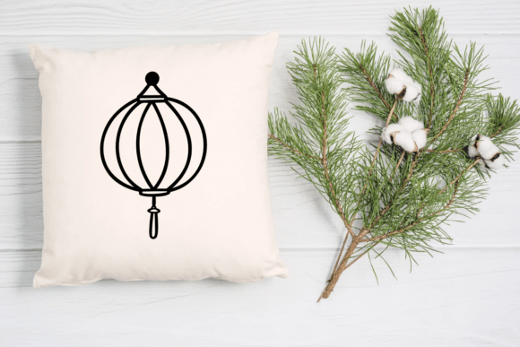 Chinese New Year Lamp Font PNG with transparent background - Preview 6