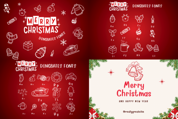 Christmas Doodle Bundle Font - Preview 4