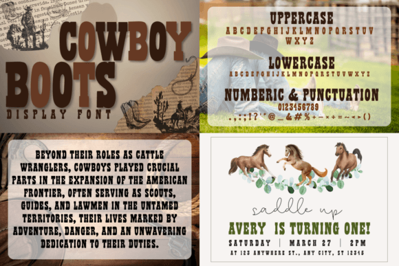 Cowboy Bundle Font - Preview 3