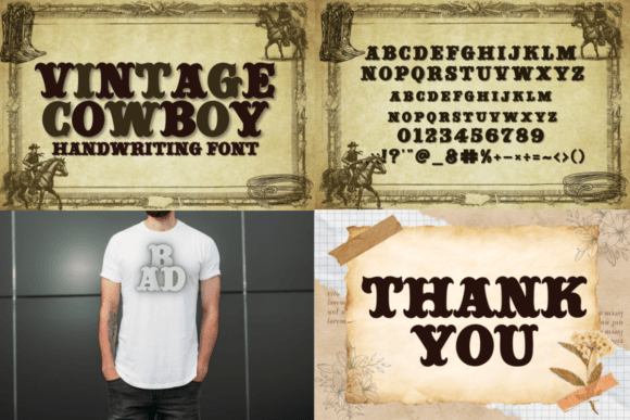 Cowboy Bundle Font - Preview 4