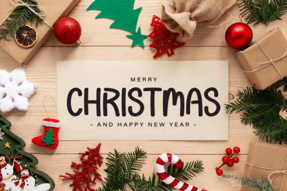 December Christmas Font - Preview 3