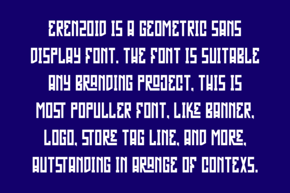 Erenzoid Font - Preview 3