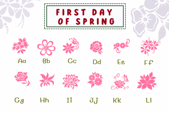 First Day of Spring Font font preview - 1