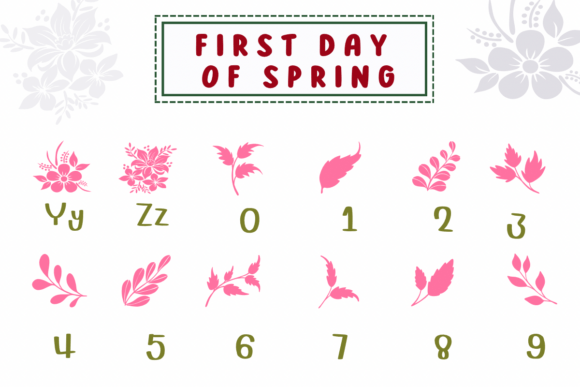 First Day of Spring Font font preview - 3