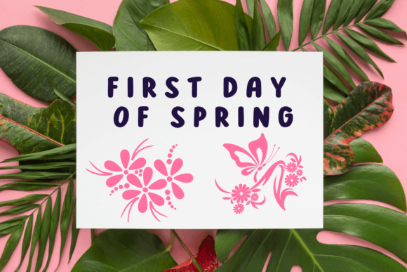 First Day of Spring Font font preview - 6