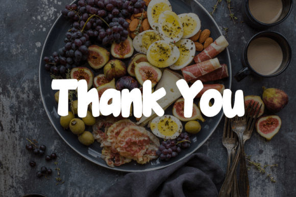 Food Free Font font preview - 3