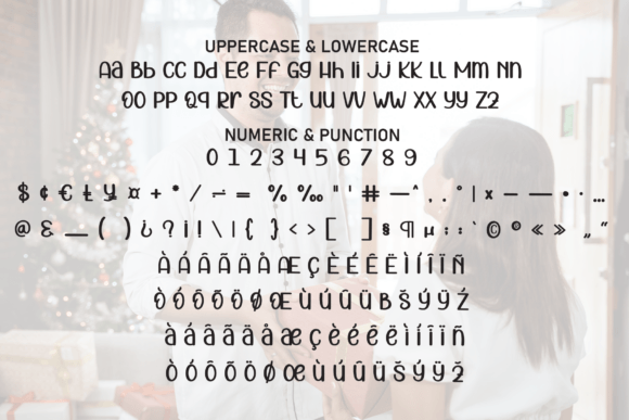 Giving Present Font PNG with transparent background - Preview 6