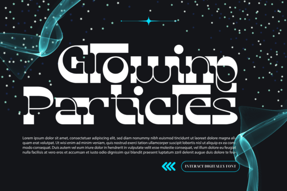 Interact Digitally Font PNG with transparent background - Preview 5
