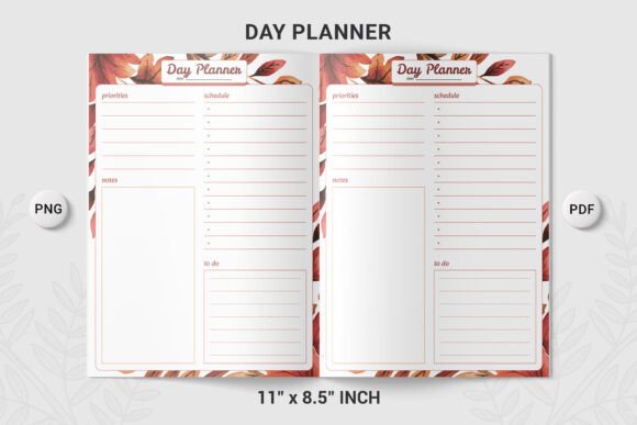 KDP || Day Planner || V2 || 07 Graphic by shadoweeekhan · Creative Fabrica