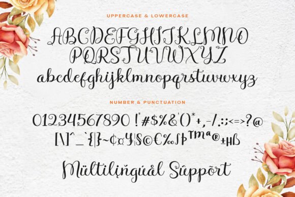 Nurila Script Font PNG with transparent background - Preview 6