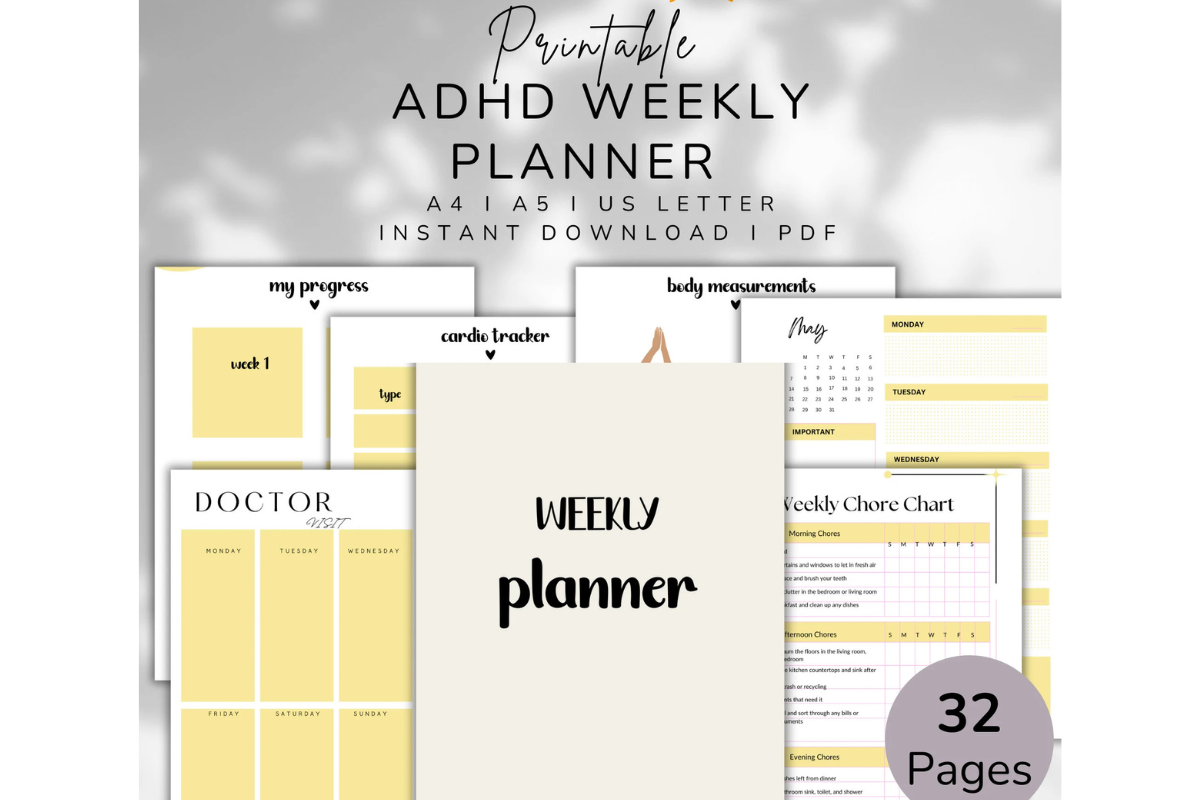Printable ADHD Weekly Planner
