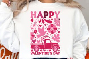 Retro Boho Happy Valentine’s Day SVG Graphic by Bundle store · Creative ...