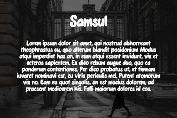 Samsul Font PNG with transparent background - Preview 2