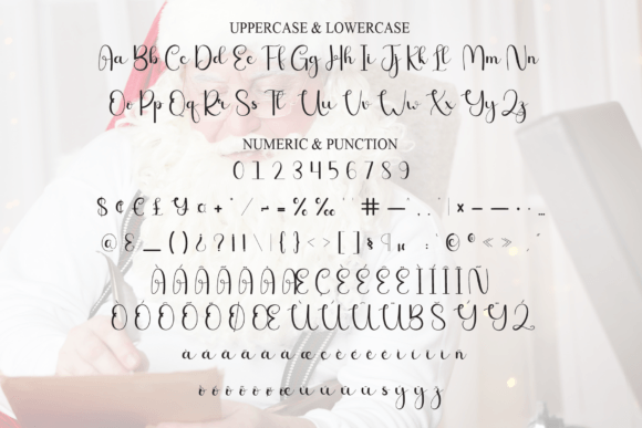Santa Luxurious Font font preview - 6