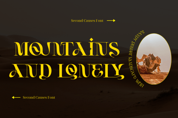 Second Causes Font PNG with transparent background - Preview 1