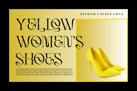 Second Causes Font PNG with transparent background - Preview 5