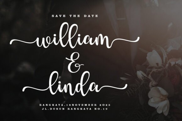 September Script Font PNG with transparent background - Preview 2