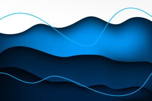Blue Wave Background Graphic by noory.shopper · Creative Fabrica