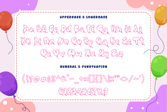 Baloons Font - Preview 3