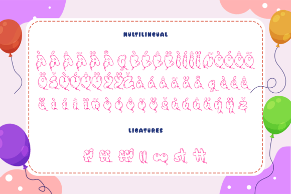 Baloons Font - Preview 4