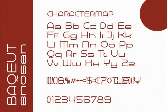 Baqeut Enosan Font PNG with transparent background - Preview 4