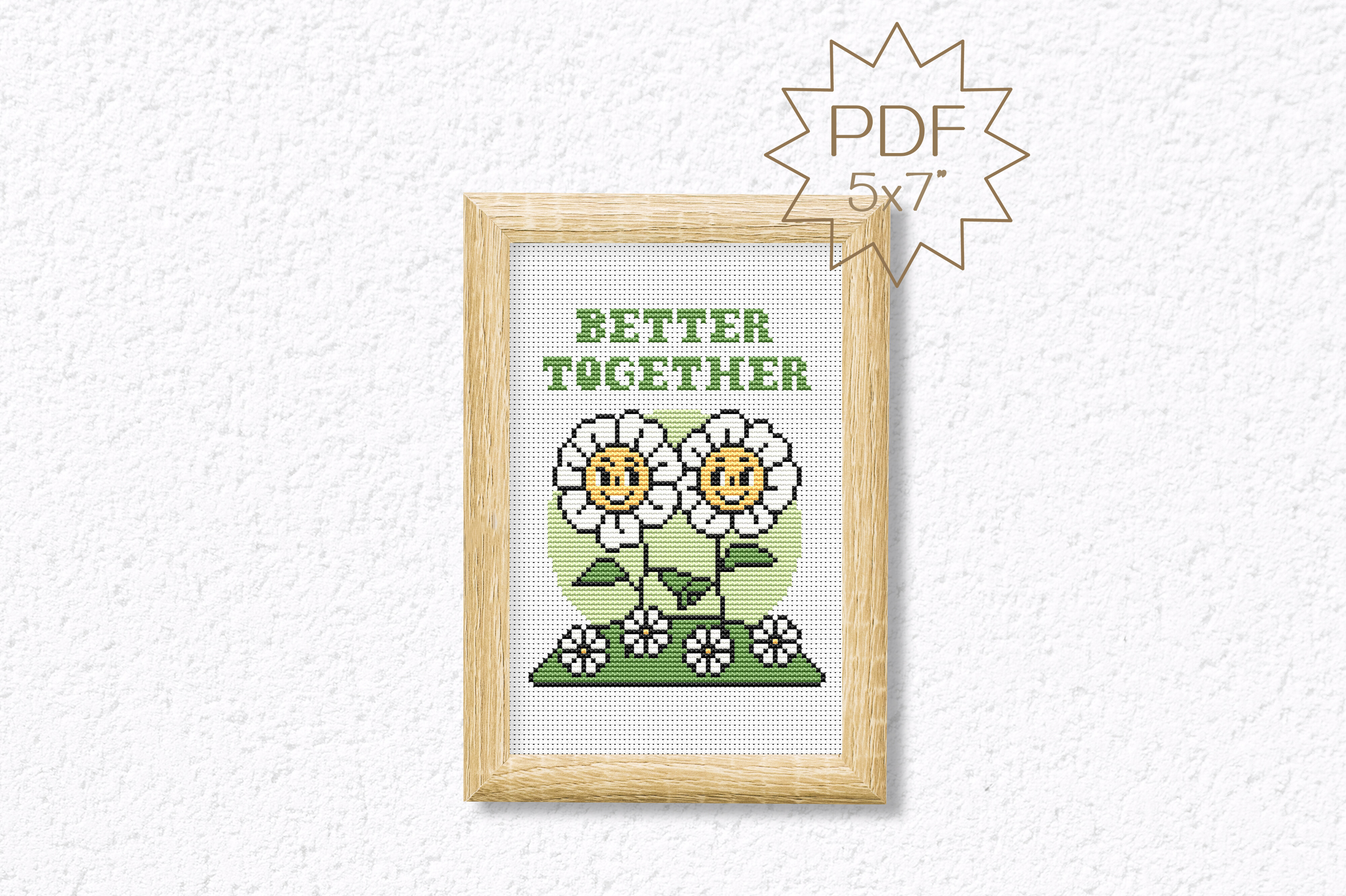 Better Together Cross Stitch Pattern PDF