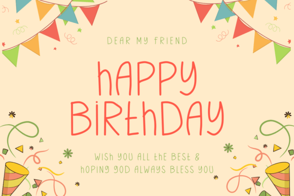 Birthday Special Font - Preview 1
