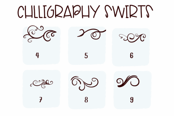Calligraphy Swirls Font - Preview 3