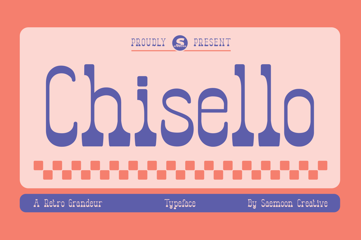 Chisello font preview, formal serif for certificate titles
