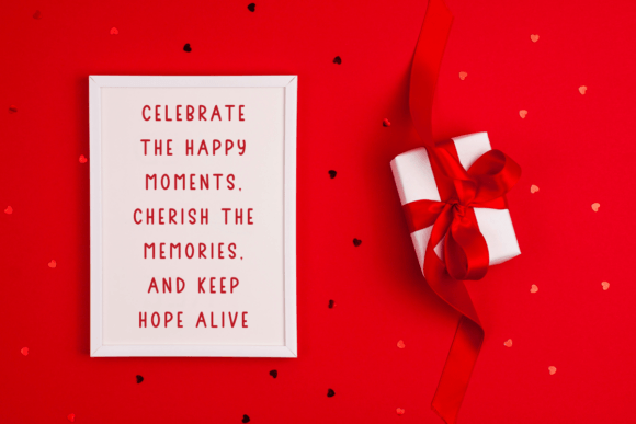 Color Holiday Font PNG with transparent background - Preview 4