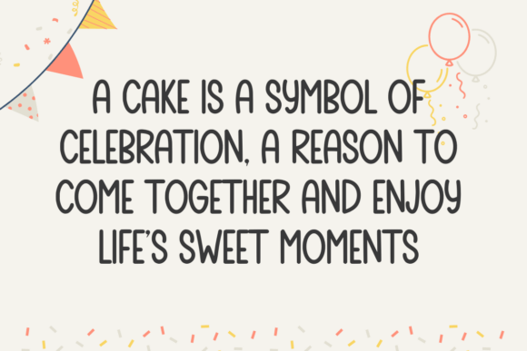 Cute Cake Font - Preview 1