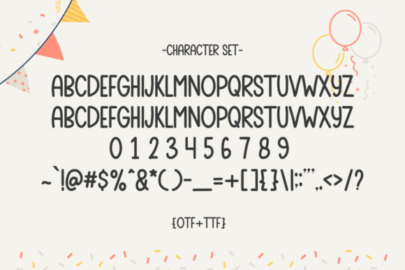 Cute Cake Font - Preview 2