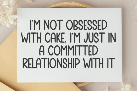 Cute Cake Font - Preview 3