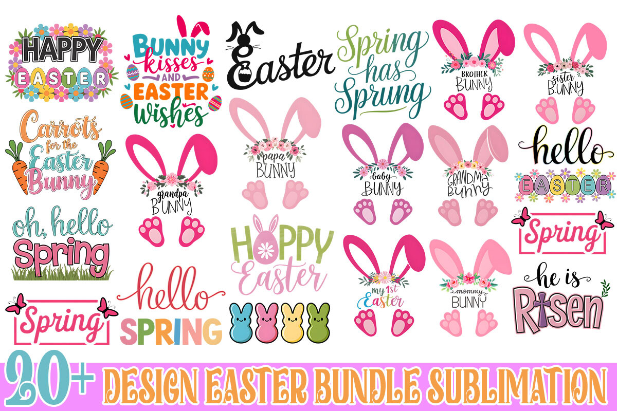 Design Easter Bundle Sublimation Graphic by Queen Bundle · Creative Fabrica