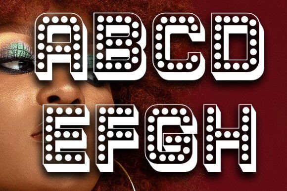 Disco Font PNG with transparent background - Preview 1