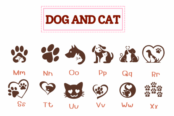 Dog and Cat Font - Preview 2