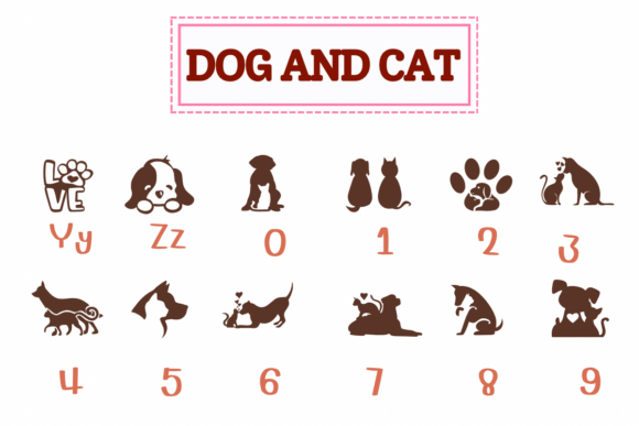 Dog and Cat Font - Preview 3