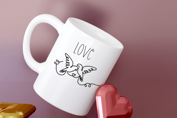 Dove Line Art Font - Preview 5