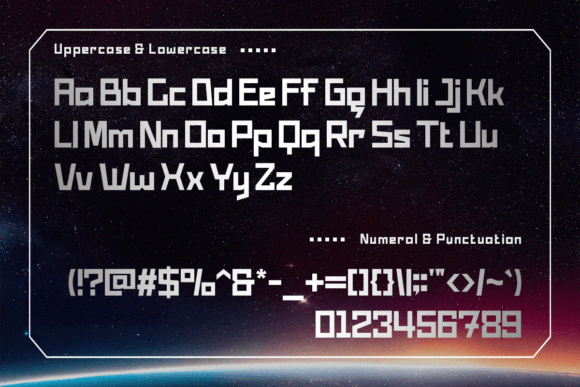 Eboxio Font font preview - 3