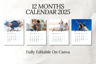 Editable Calendar 2025 Canva Template Graphic by Grow Your Biz ...