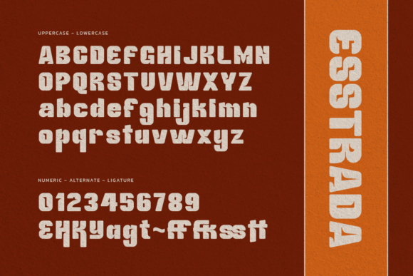 Esstrada Font - Preview 1