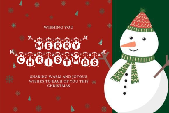 Festive Christmas Font - Preview 1