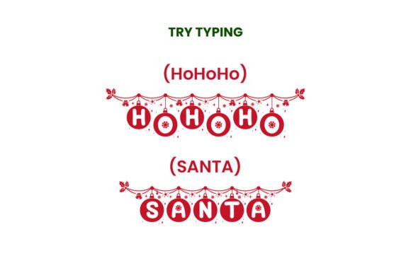 Festive Christmas Font - Preview 4