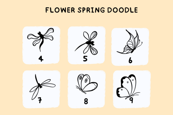 Flower Spring Doodle Font font preview - 6