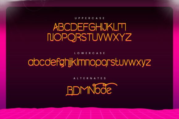 Glowrone Font - Preview 1
