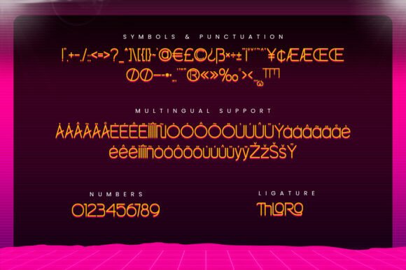 Glowrone Font - Preview 2
