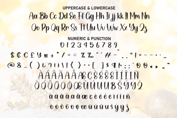 Golden Snowman Font - Preview 6