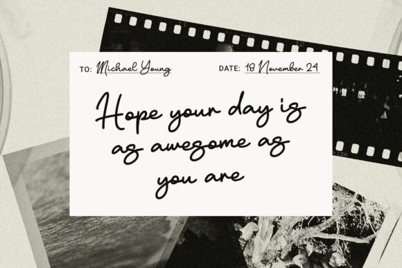 Hambaty Script Font PNG with transparent background - Preview 5