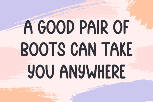 Leather Boots Font PNG with transparent background - Preview 1